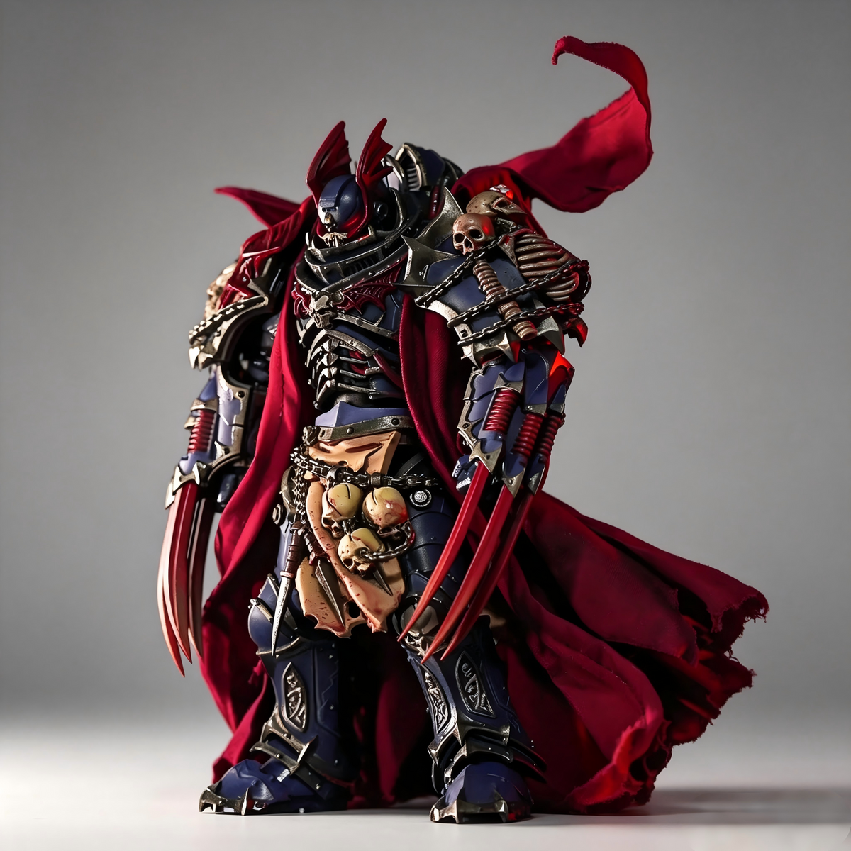 1/18 Custom Repaint Konrad Curze - Night Haunter Primarch Action Figure (Masterpiece Edition) - Image 4