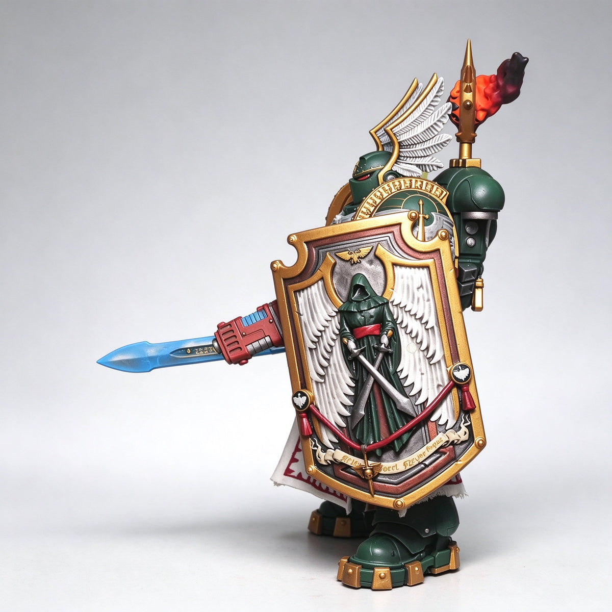 Custom 1/18 Dark Angels Company Champion (Heavenblade & Relic Shield) - Image 2