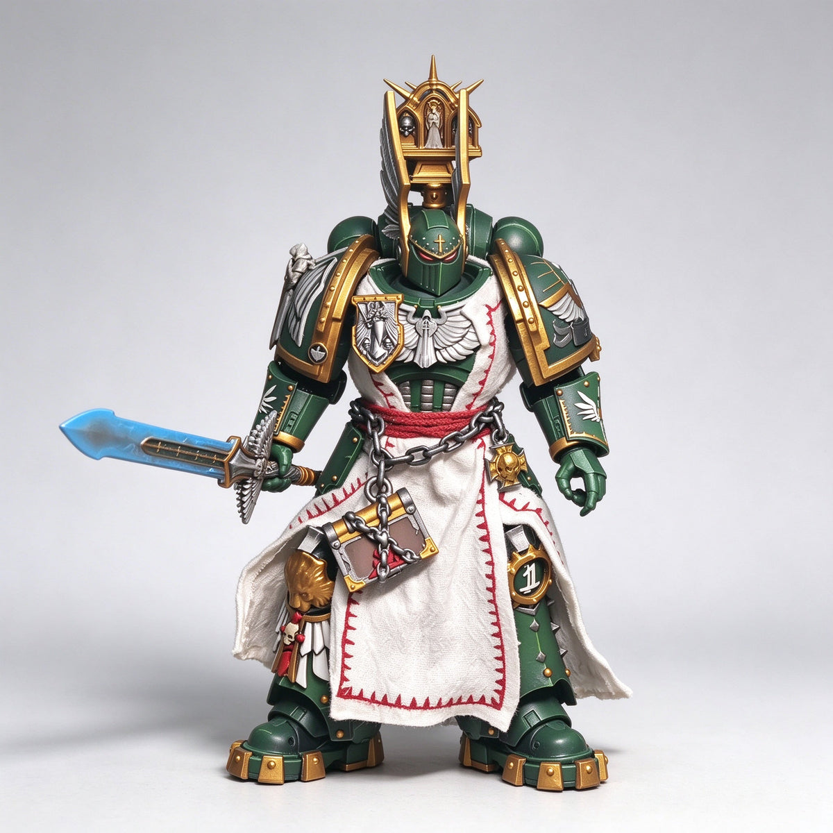 Custom 1/18 Dark Angels Company Champion (Heavenblade & Relic Shield) - Image 7