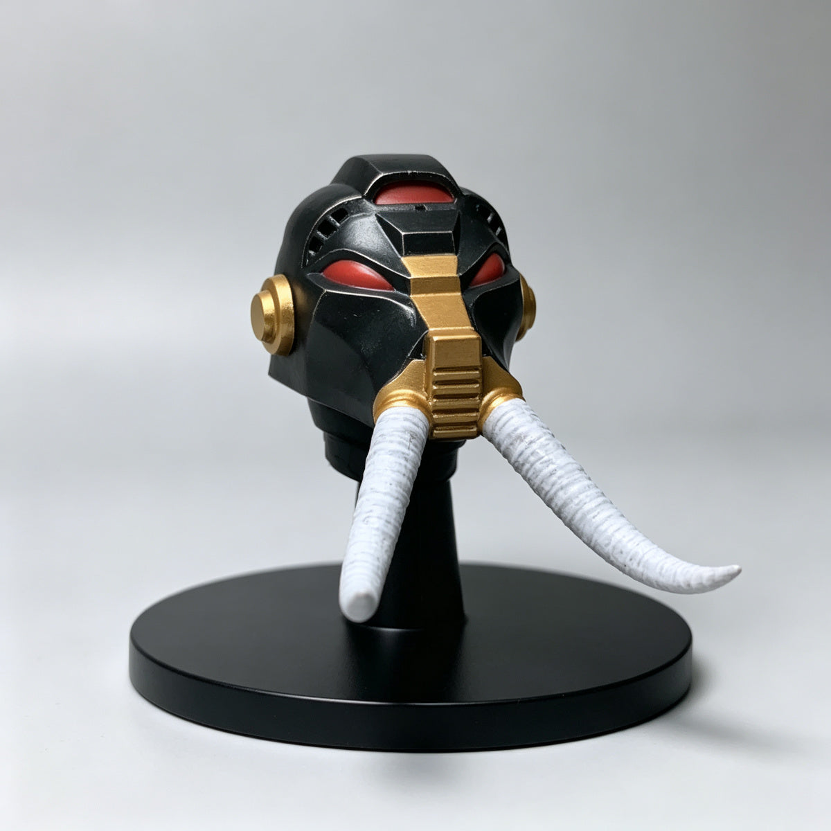 Custom Black Legion Chaos Terminator Tusked Helmet - 1/18 Action Figure Head Sculpt Upgrade - Image 3