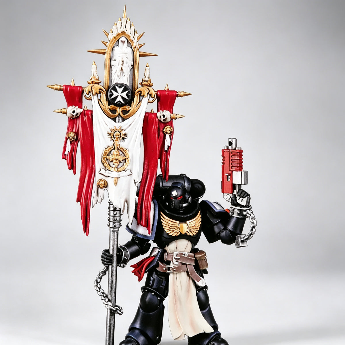 Custom Black Templars Flag - Shrine Top & Relic Cross - Image 4
