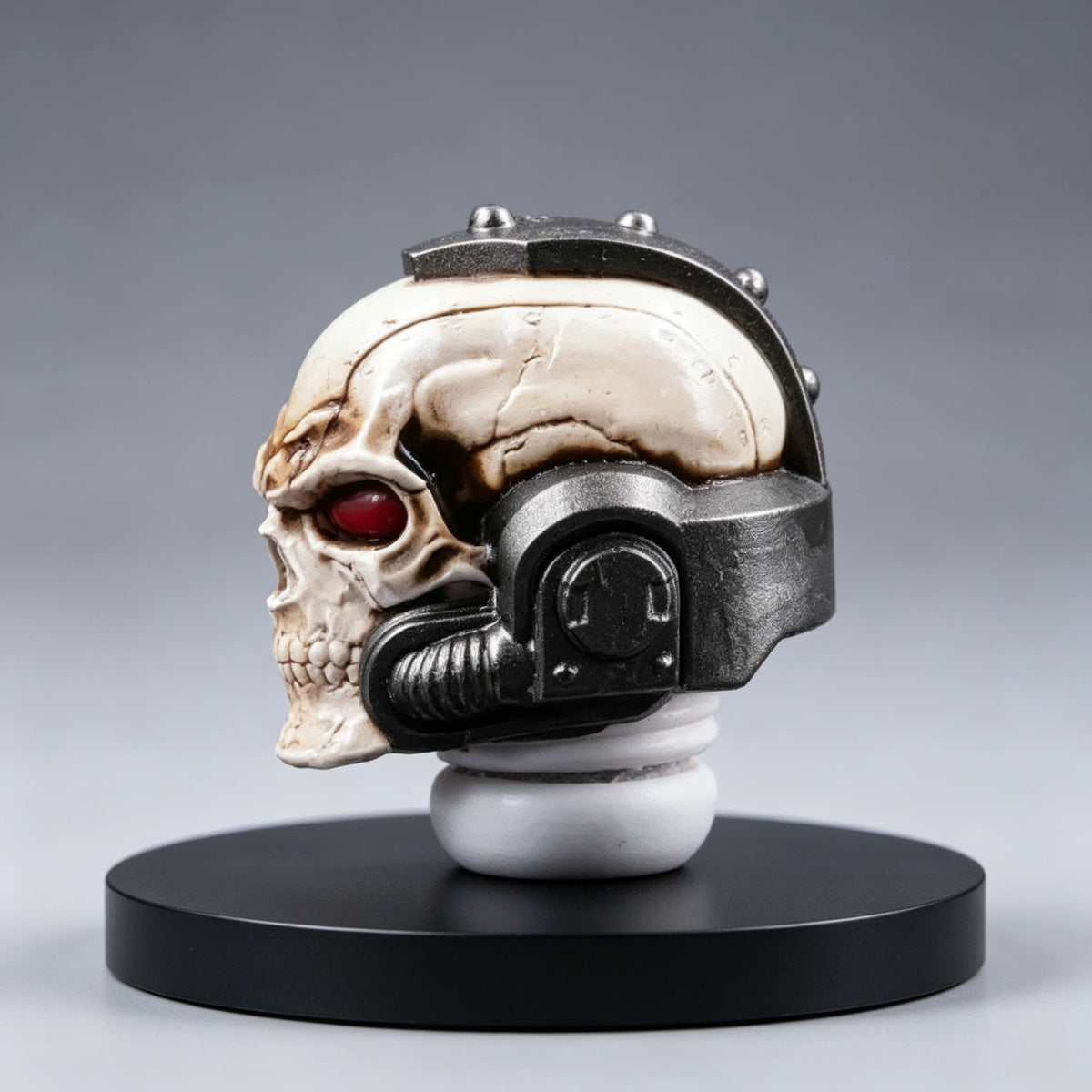 Custom Black Templars Helmet - Bone Skull Mask - Image 2