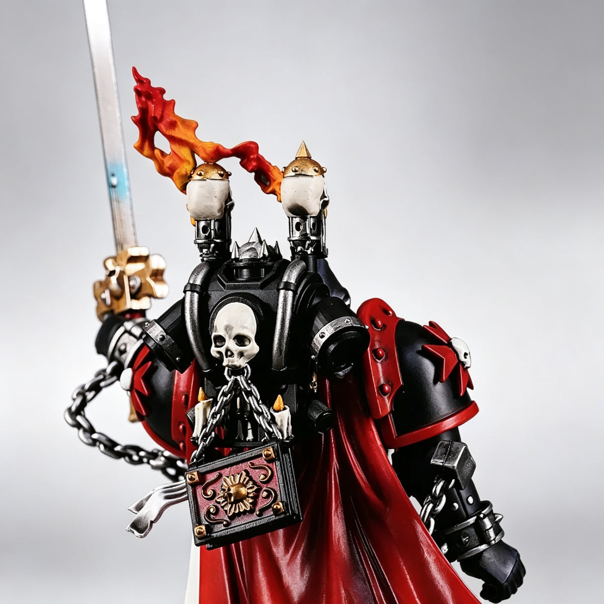 Custom Black Templars Power Pack - Flaming Torch & Relic Tome - Image 3