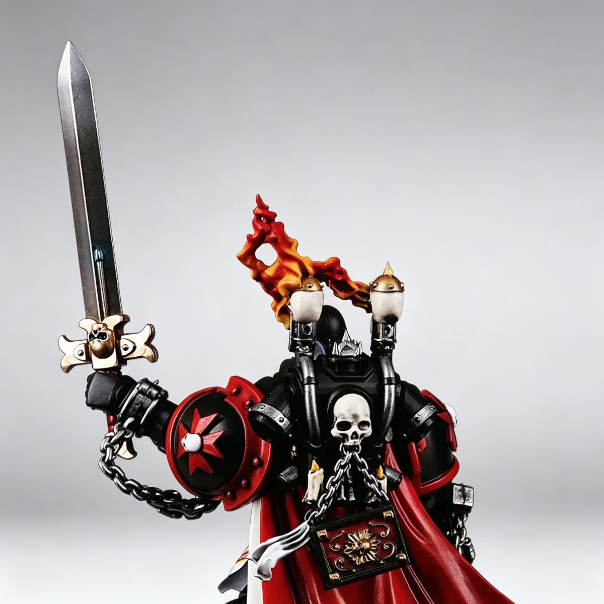 Custom Black Templars Power Pack - Flaming Torch & Relic Tome - Image 4