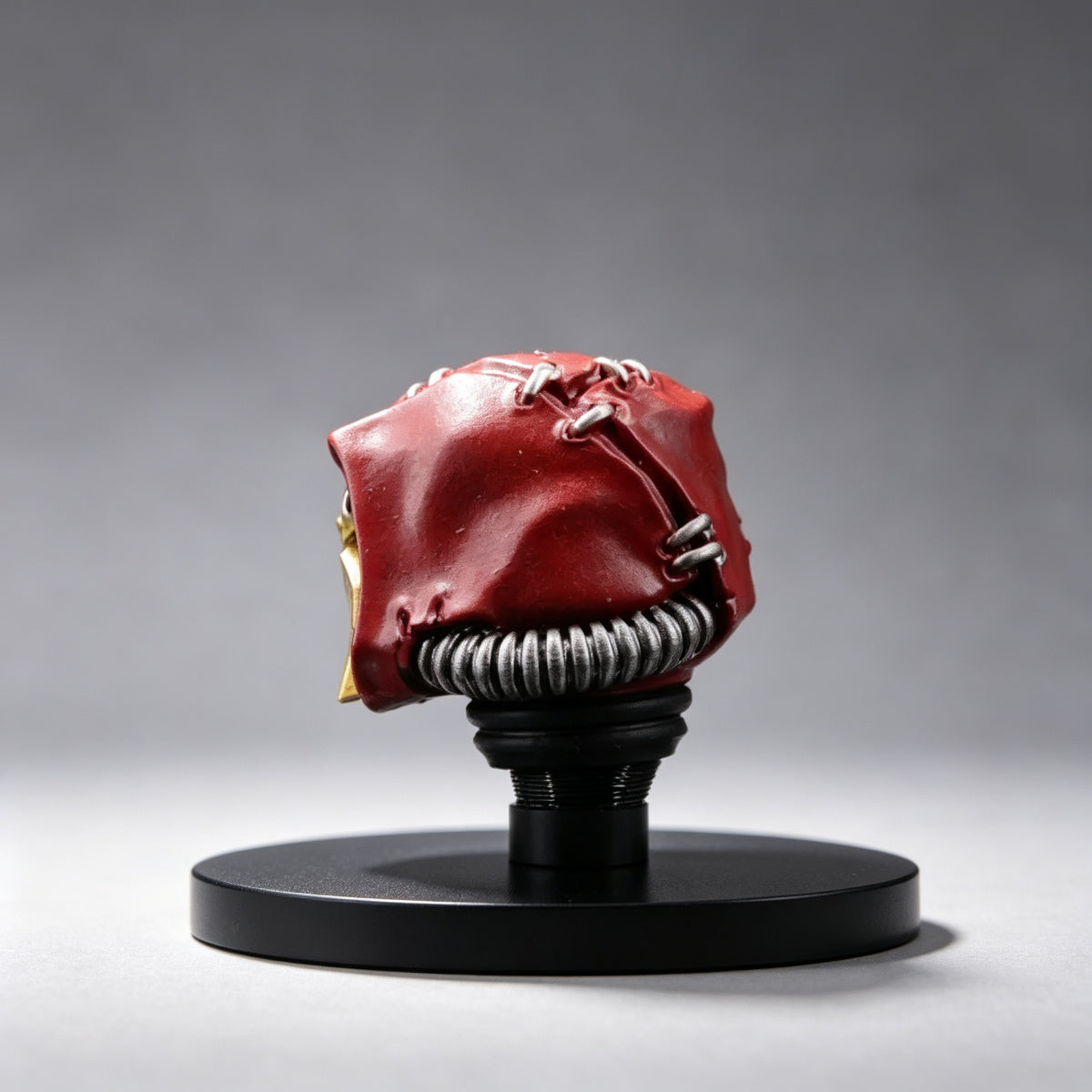 Custom Cypher Helmet - Red Hooded Face Grille - Image 2