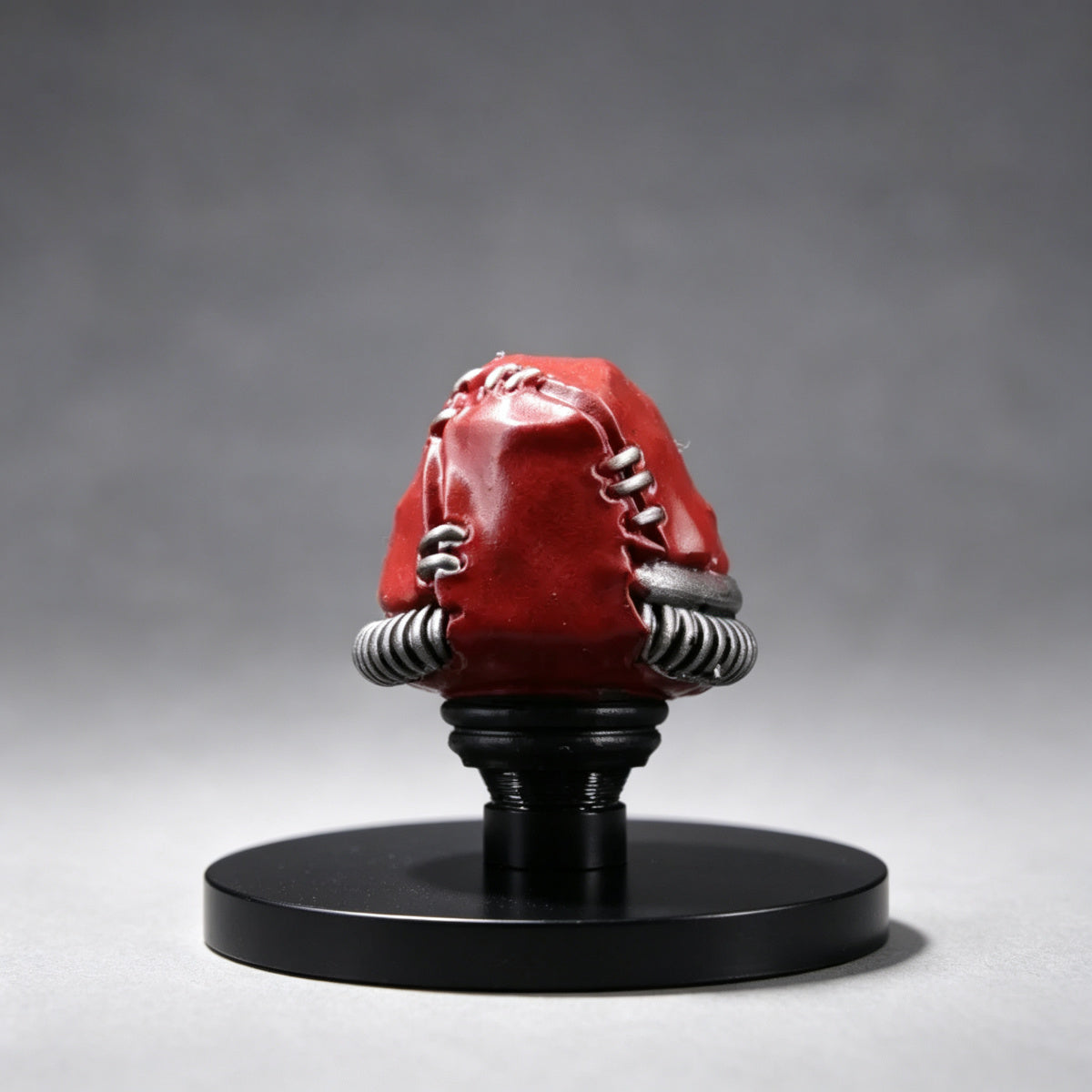 Custom Cypher Helmet - Red Hooded Face Grille - Image 4