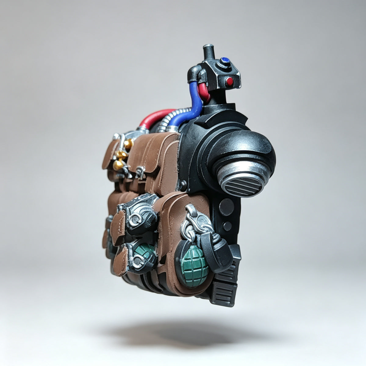 Custom Deathwatch Backpack - Leather Pouches & Grenades - Image 2
