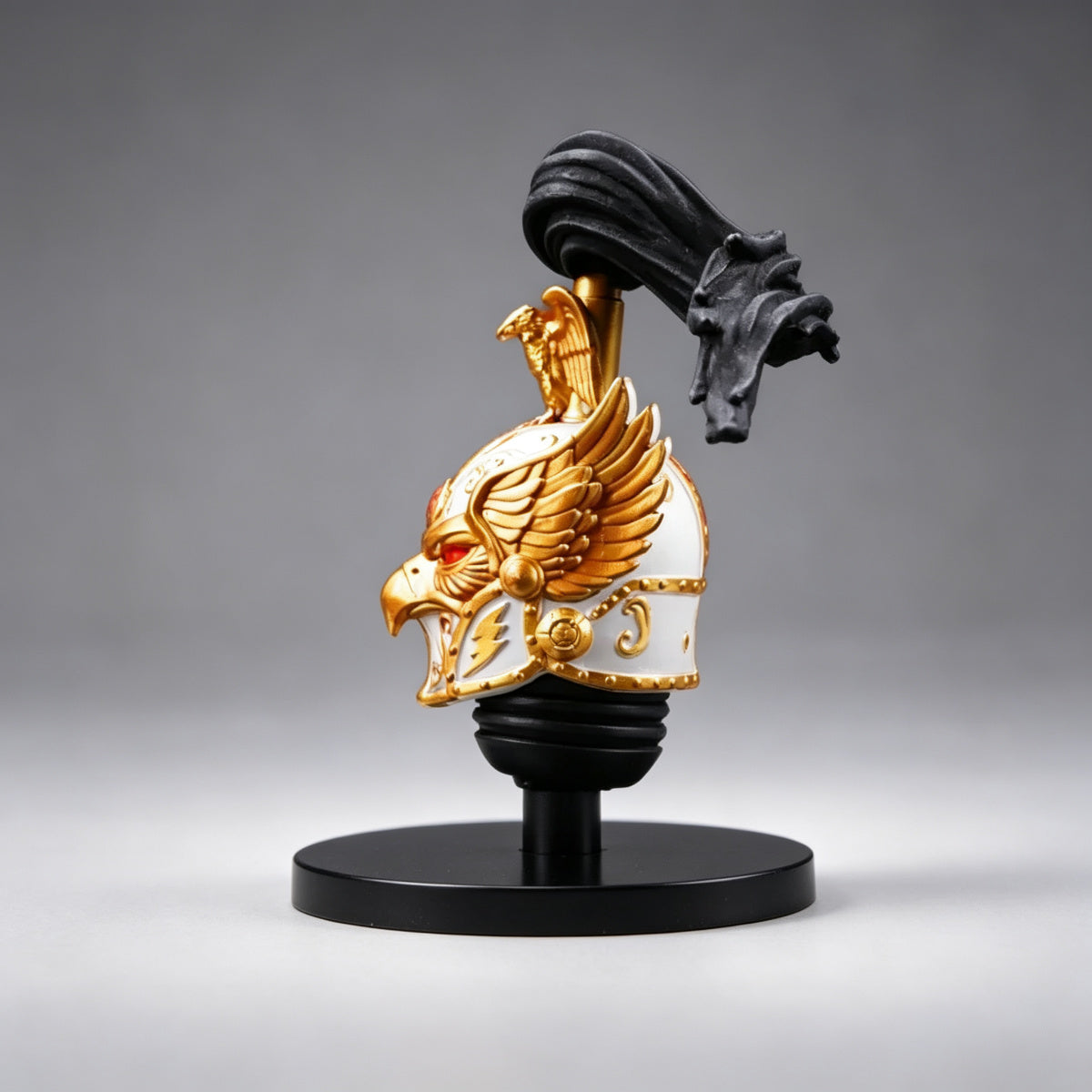 Custom Jaghatai Khan Helmet - White Gold Eagle Mask - Image 2