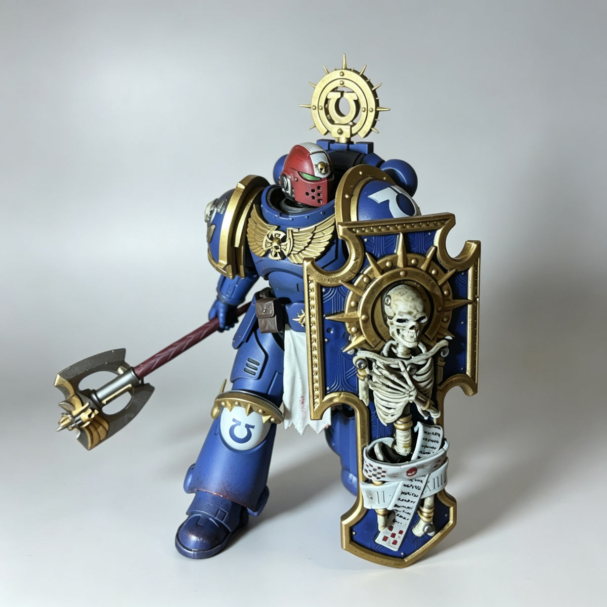 Custom Space Marine 2 Bulwark Relic Shield - Skeleton & Iron Halo - Image 2