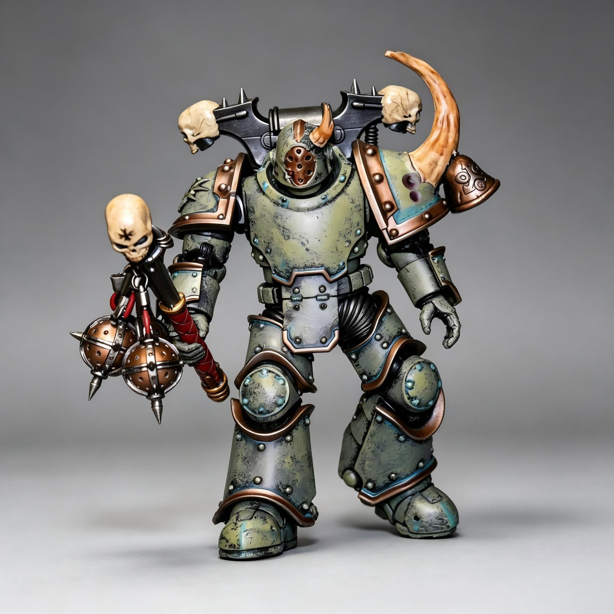 Death Guard Plague Marine - 1/18 Custom (Flail of Corruption & Mark III Armor) - Image 3