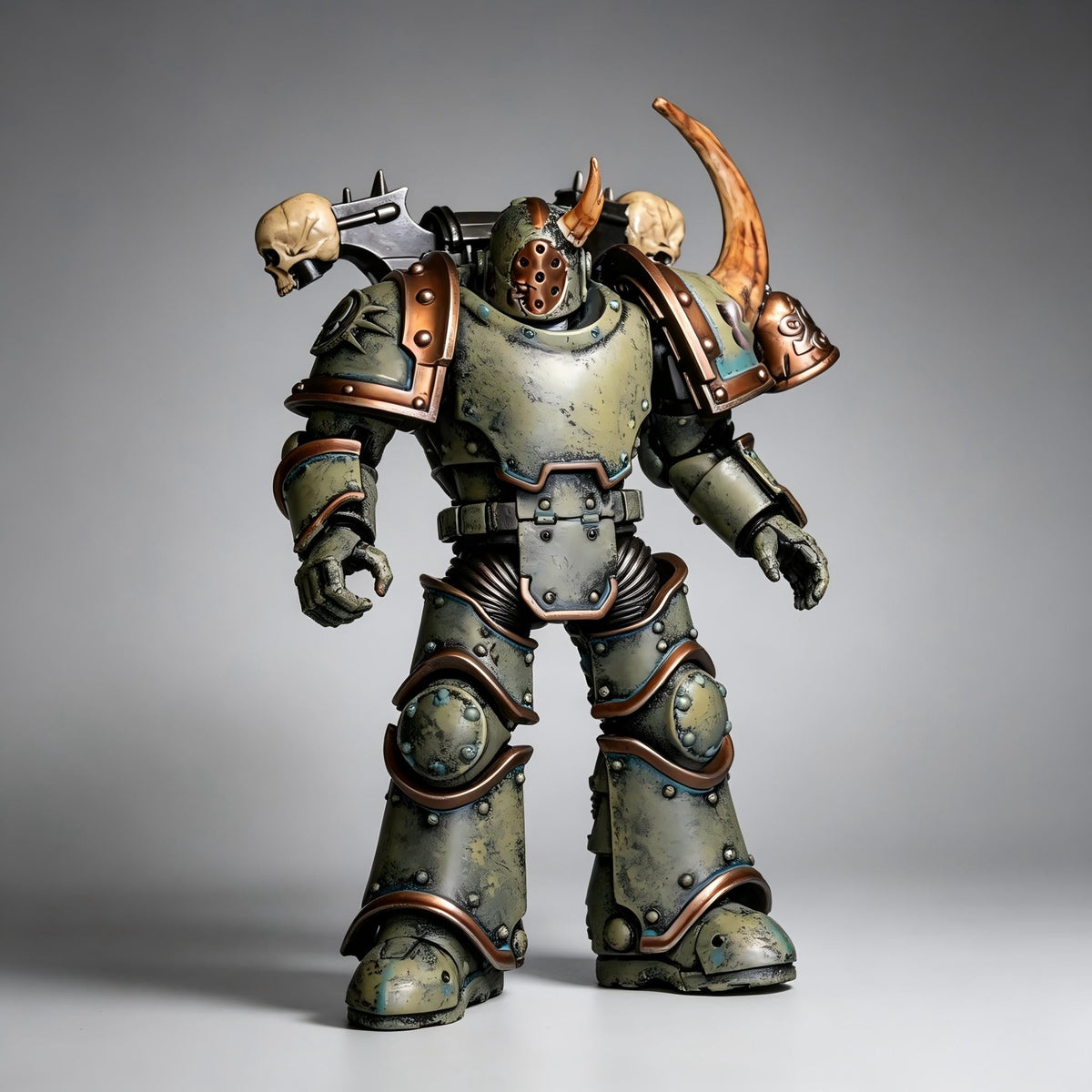 Death Guard Plague Marine - 1/18 Custom (Flail of Corruption & Mark III Armor) - Image 5