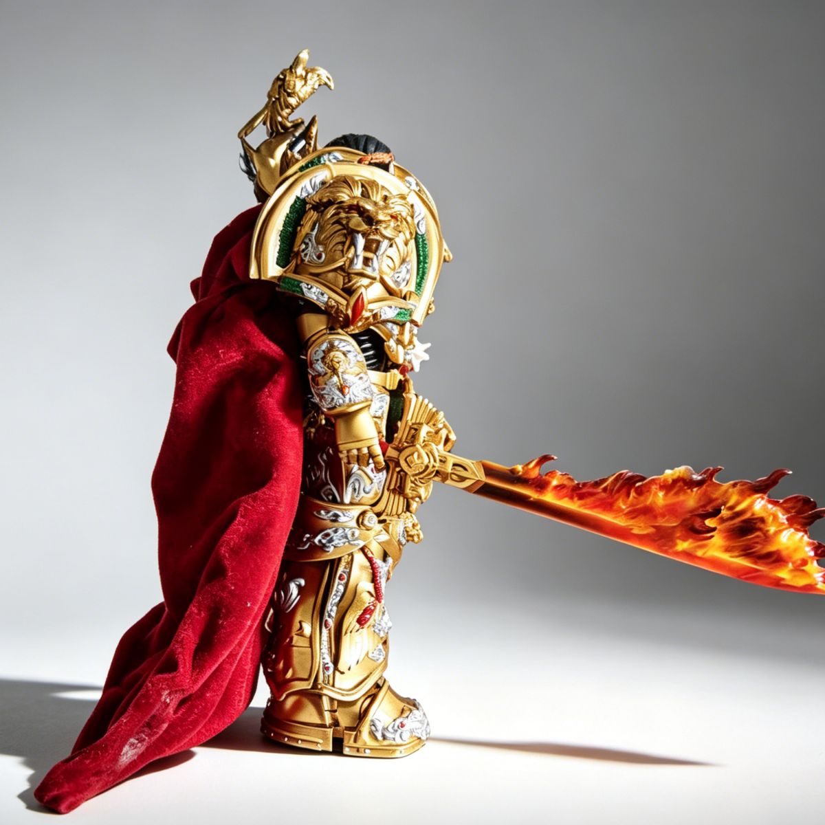 The Emperor of Mankind (Dual Head Options) – 11-Inch Scale Custom Repaint(silver) - Image 3