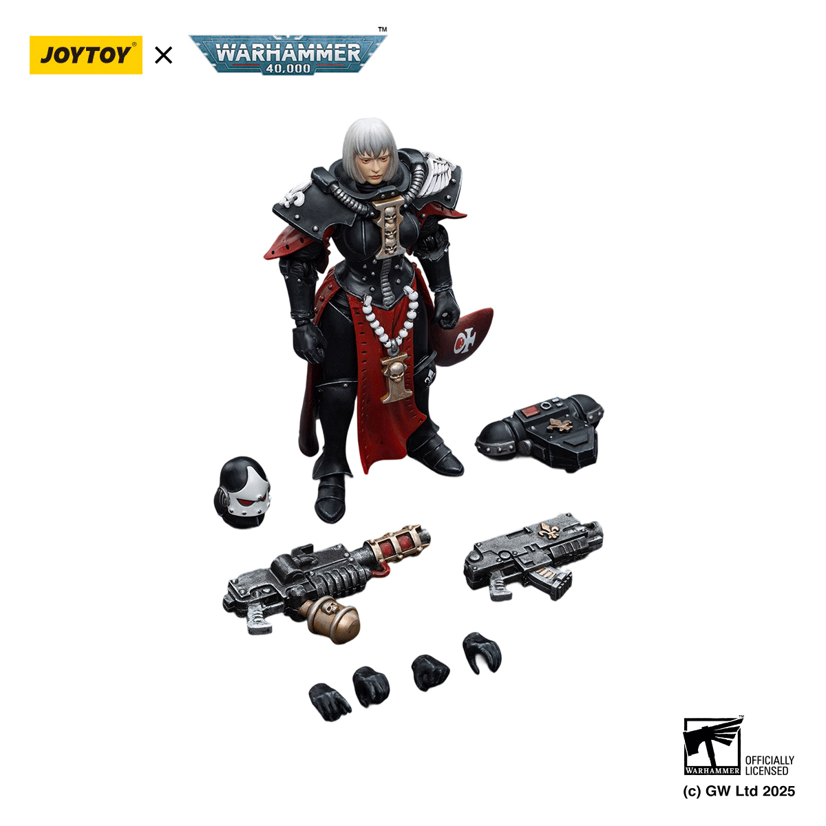 JOYTOY Warhammer 40K Adepta Sororitas Battle Sister Sister Ludwenna figure