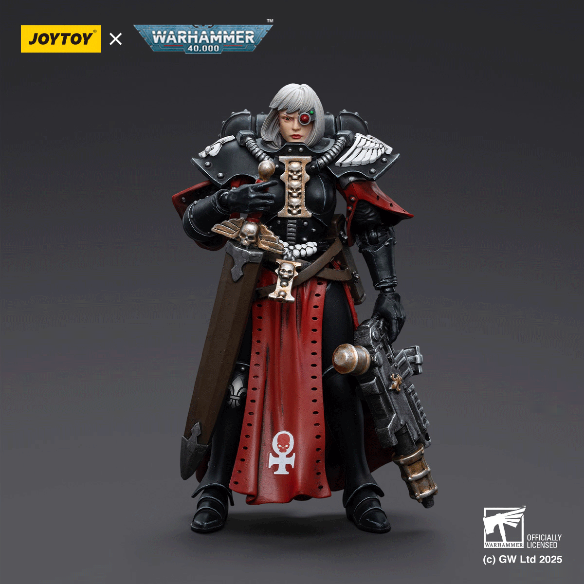 JOYTOY Warhammer 40K Adepta Sororitas Battle Sister Sister Ludwenna figure