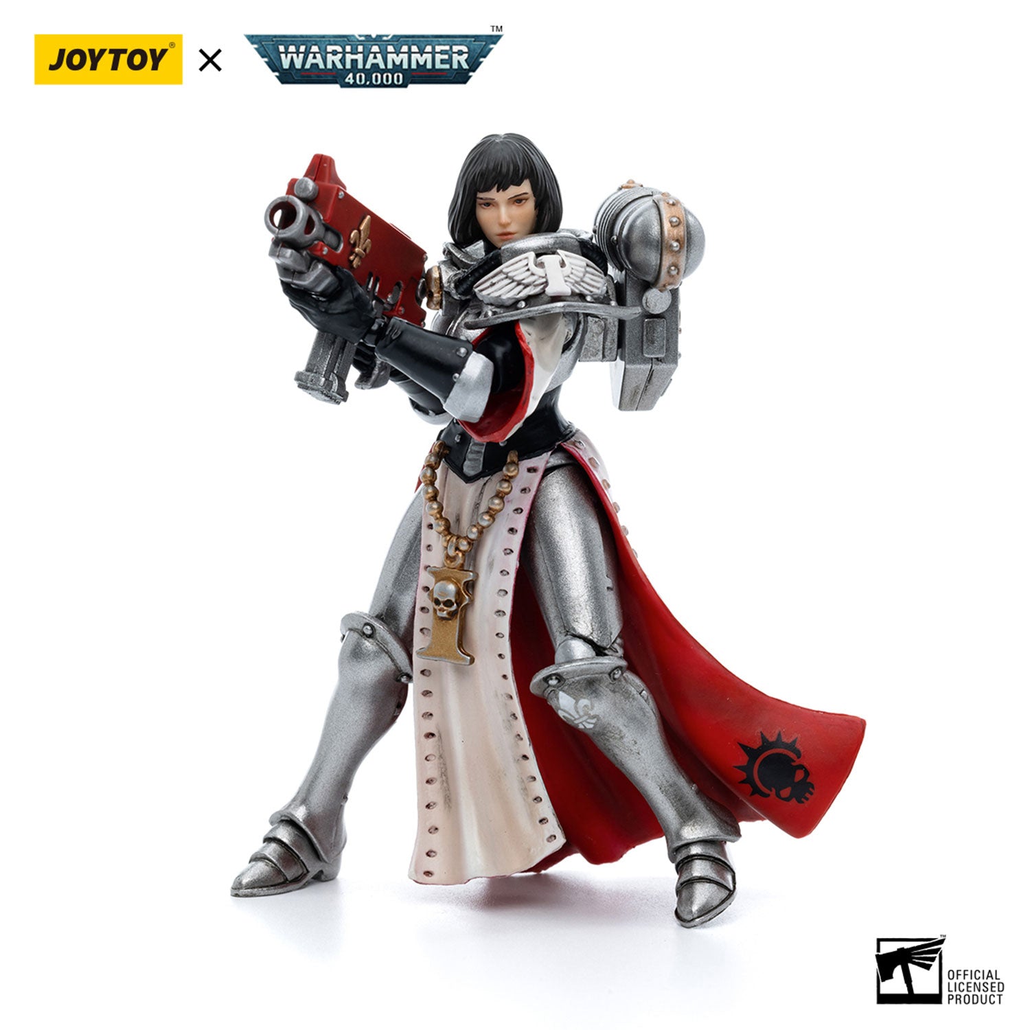 JOYTOY Warhammer 40K Adepta Sororitas Battle Sisters Order of the Argent Shroud Sister Irmengard figure