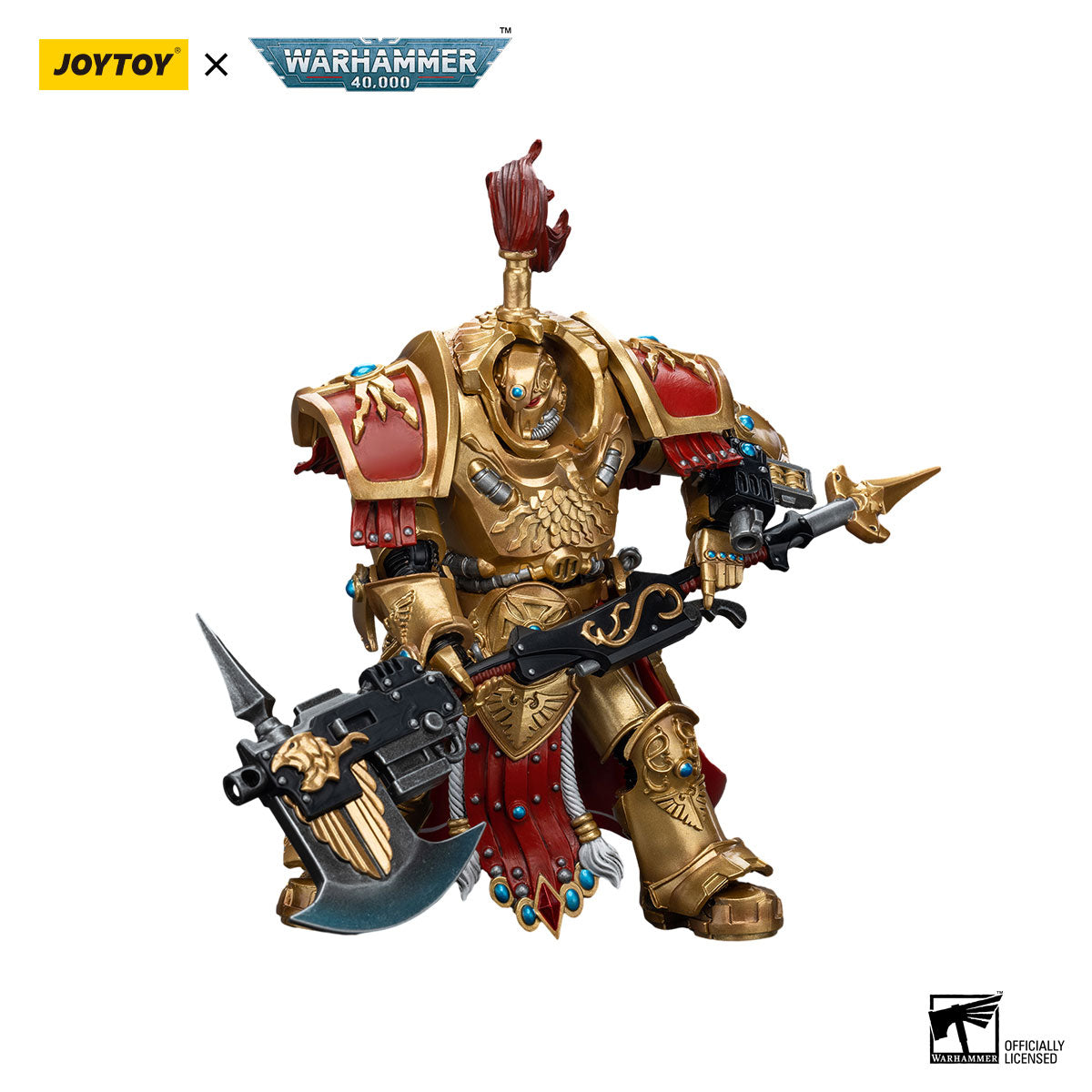 JOYTOY Warhammer 40K Adeptus Custodes Allarus Custodian figure