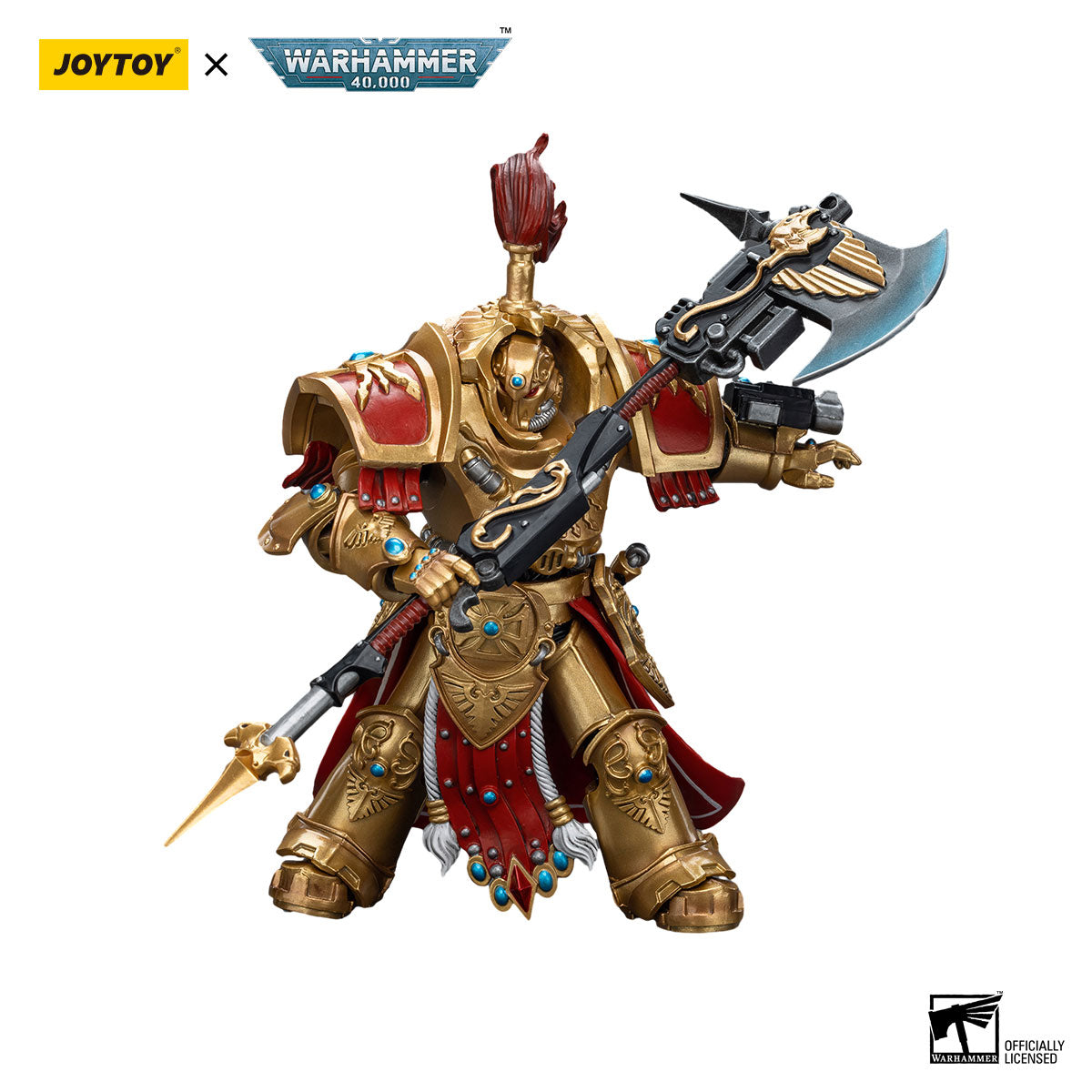JOYTOY Warhammer 40K Adeptus Custodes Allarus Custodian figure