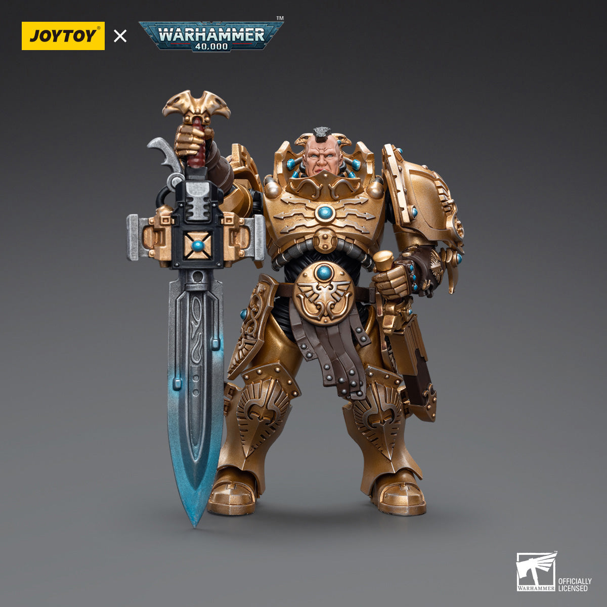 JOYTOY Warhammer 40K Adeptus Custodes Custodian Guard figure