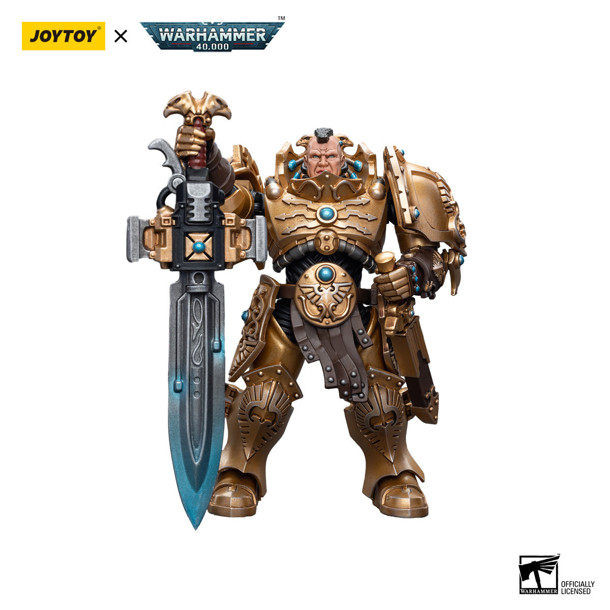 JOYTOY Warhammer 40K Adeptus Custodes Custodian Guard figure