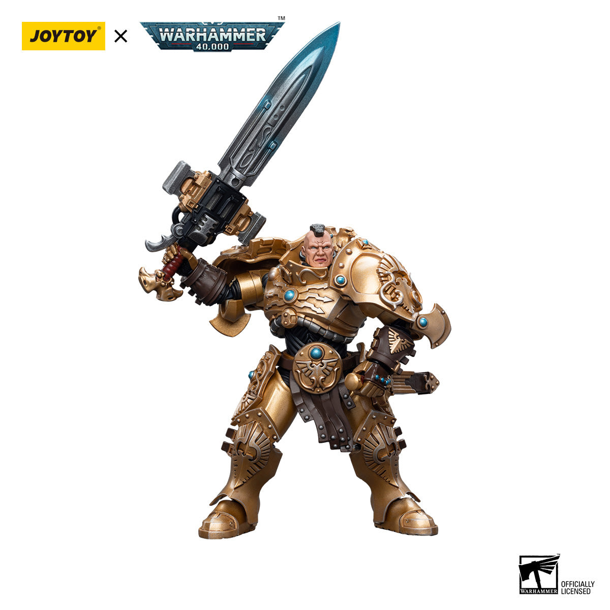 JOYTOY Warhammer 40K Adeptus Custodes Custodian Guard figure
