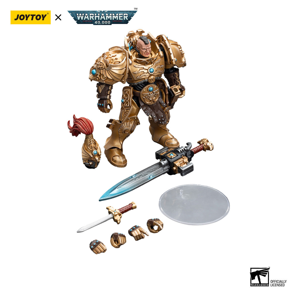JOYTOY Warhammer 40K Adeptus Custodes Custodian Guard figure