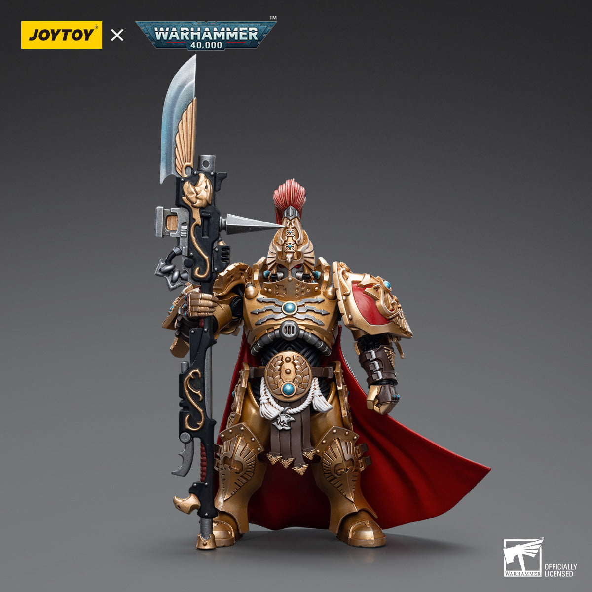 JOYTOY Warhammer 40K Adeptus Custodes Shield Captain figure