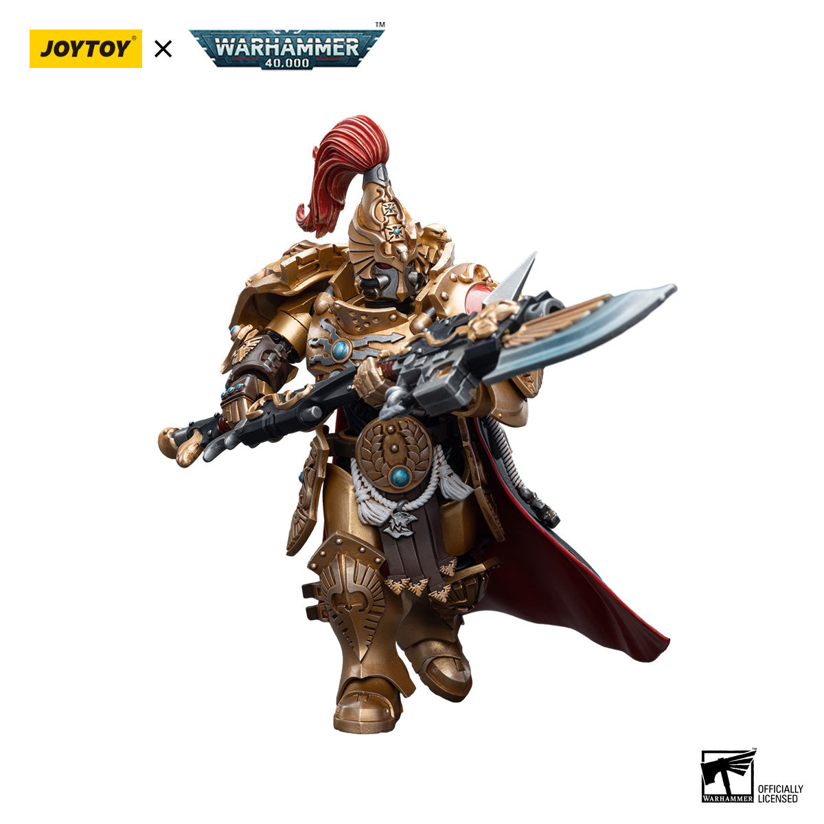 JOYTOY Warhammer 40K Adeptus Custodes Shield Captain figure