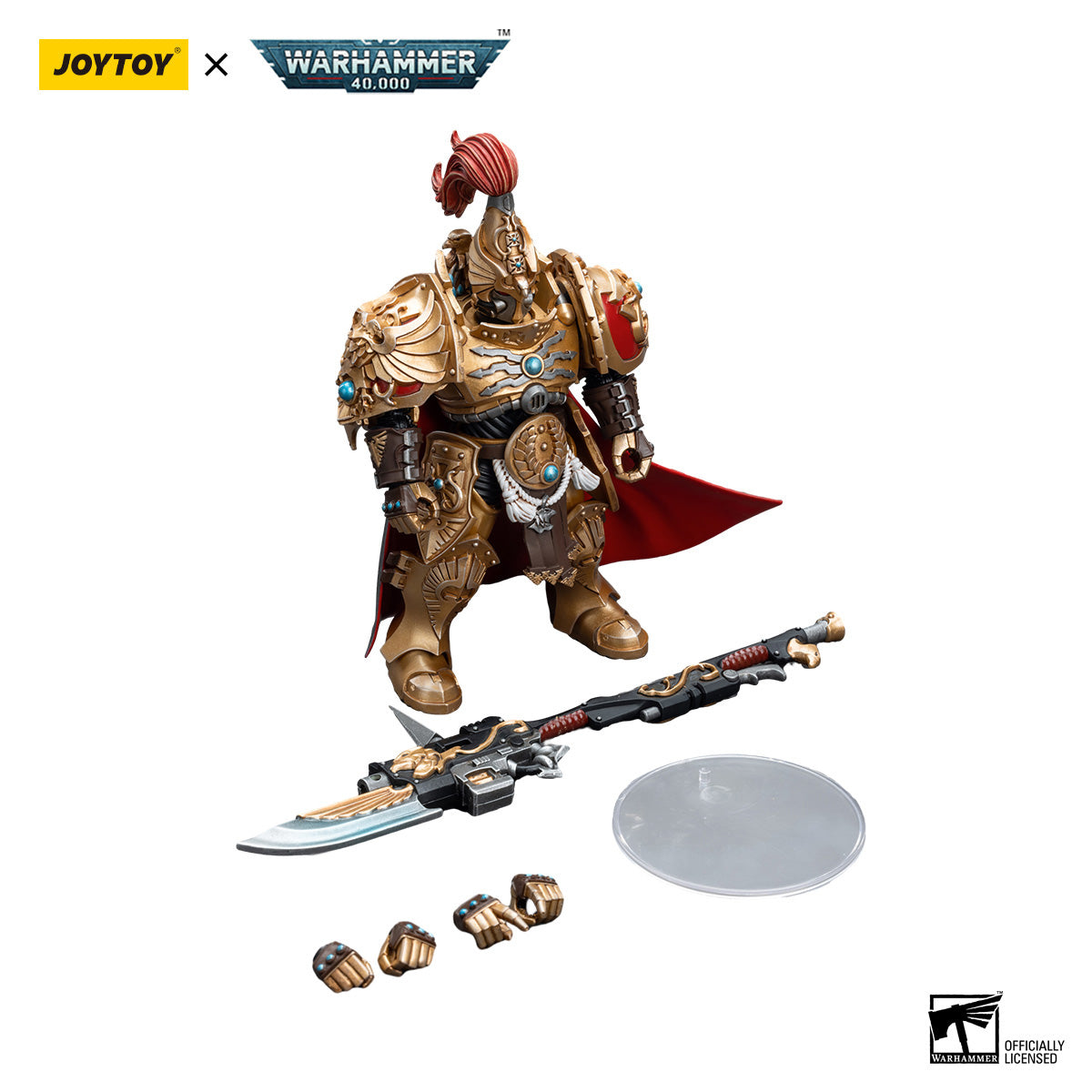 JOYTOY Warhammer 40K Adeptus Custodes Shield Captain figure