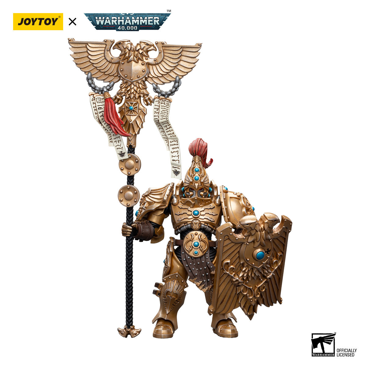 JOYTOY Warhammer 40K Adeptus Custodes Vexilus Praetor figure
