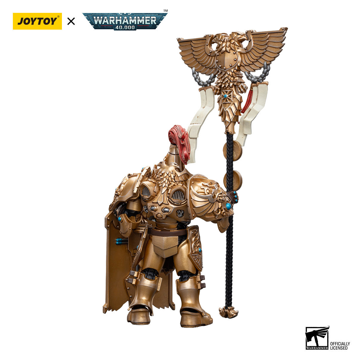 JOYTOY Warhammer 40K Adeptus Custodes Vexilus Praetor figure