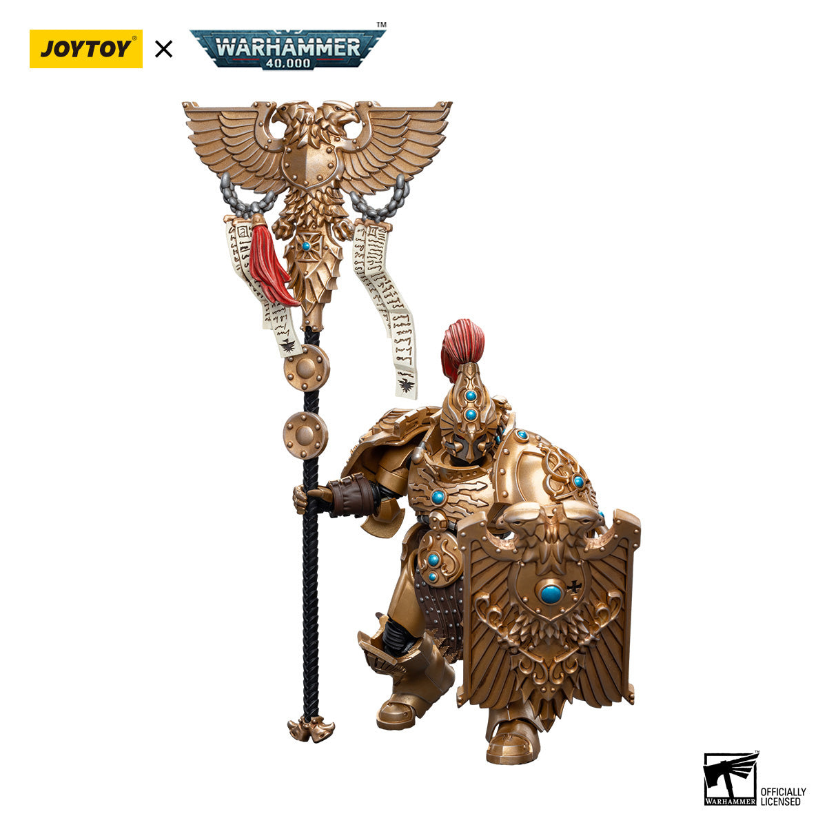 JOYTOY Warhammer 40K Adeptus Custodes Vexilus Praetor figure