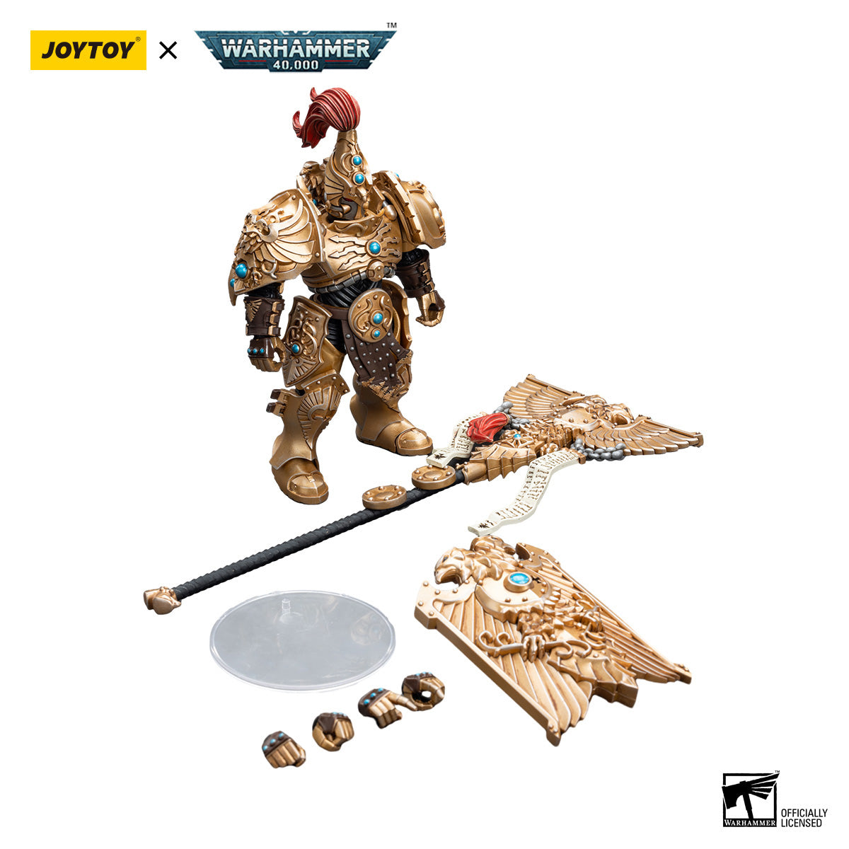JOYTOY Warhammer 40K Adeptus Custodes Vexilus Praetor figure