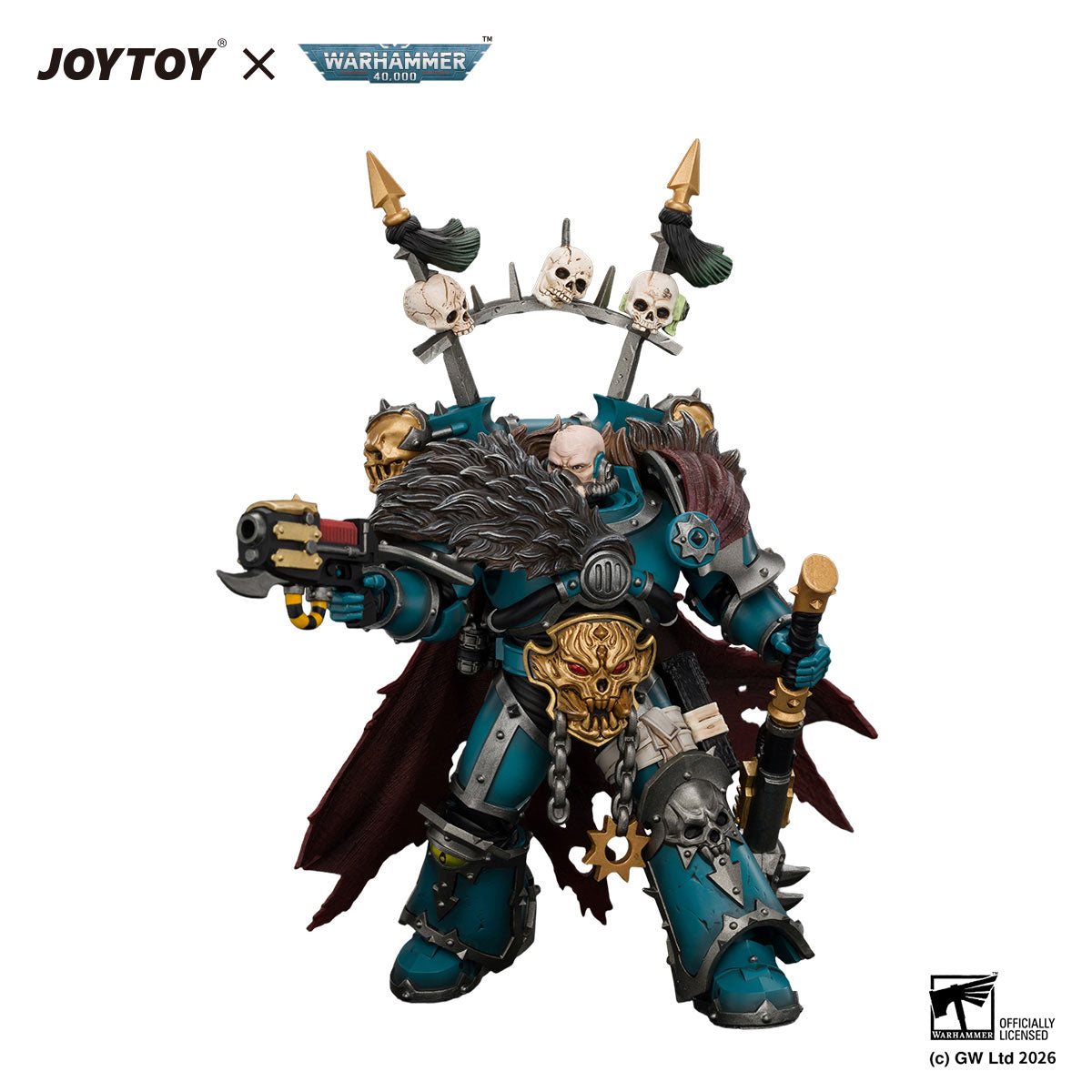 JOYTOY Warhammer 40K Alpha Legion Chaos Lord figure