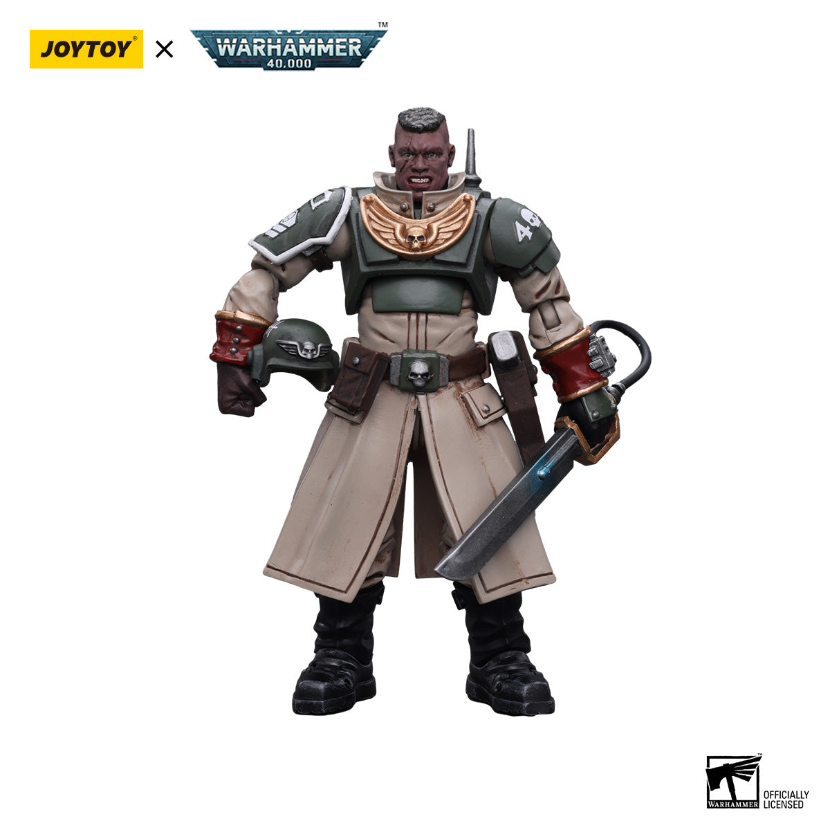 JOYTOY Warhammer 40K Astra Militarum Cadian Command Squad Commander figure