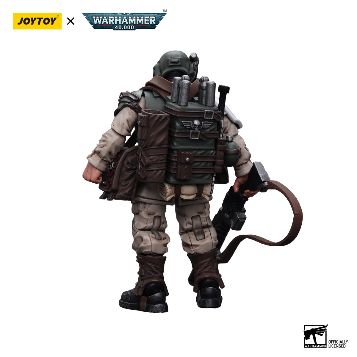 JOYTOY Warhammer 40K Astra Militarum Cadian Command Squad Veteran figure
