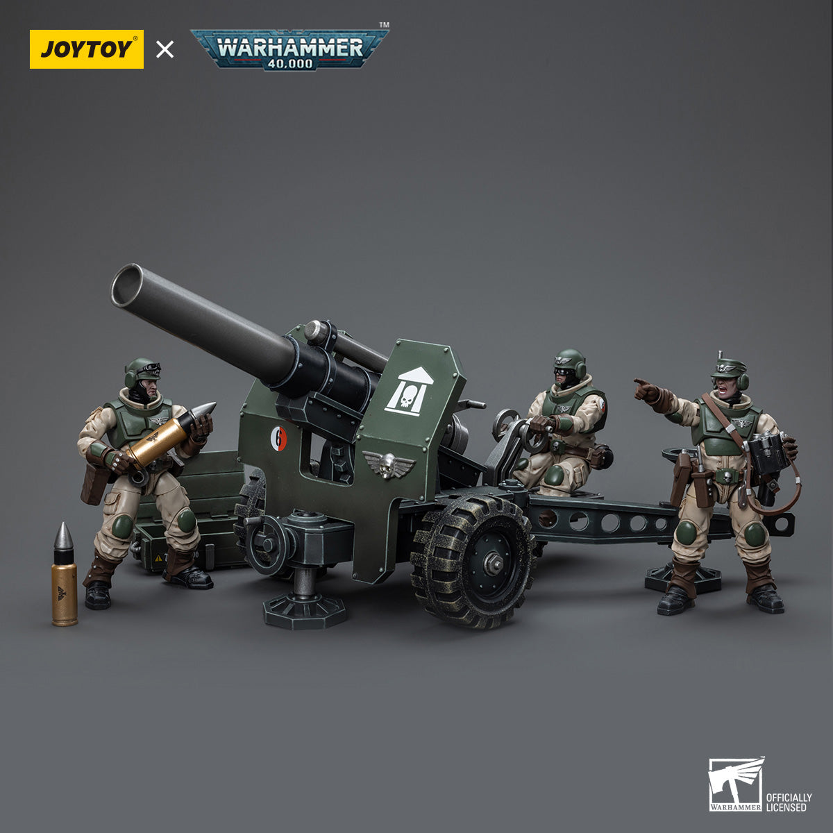 JOYTOY Warhammer 40K Astra Militarum Ordnance Team figure