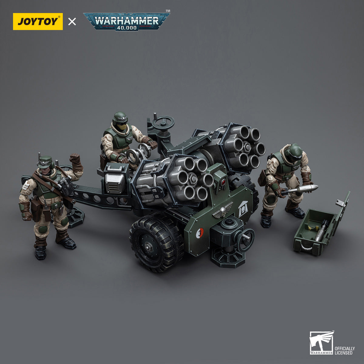 JOYTOY Warhammer 40K Astra Militarum Ordnance Team figure