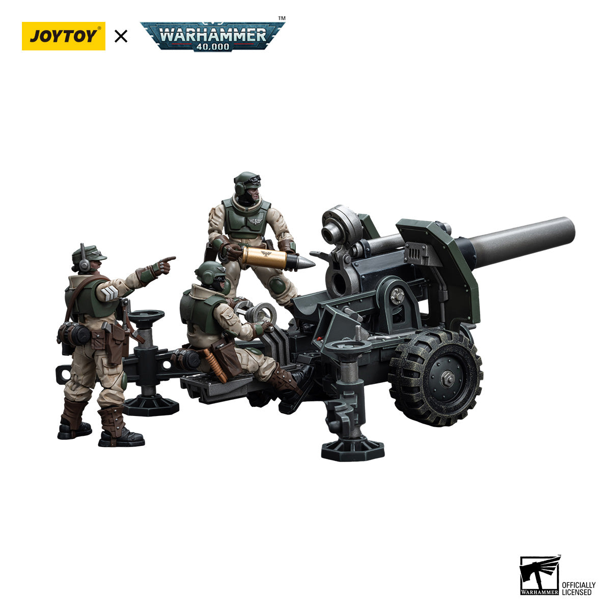 JOYTOY Warhammer 40K Astra Militarum Ordnance Team figure