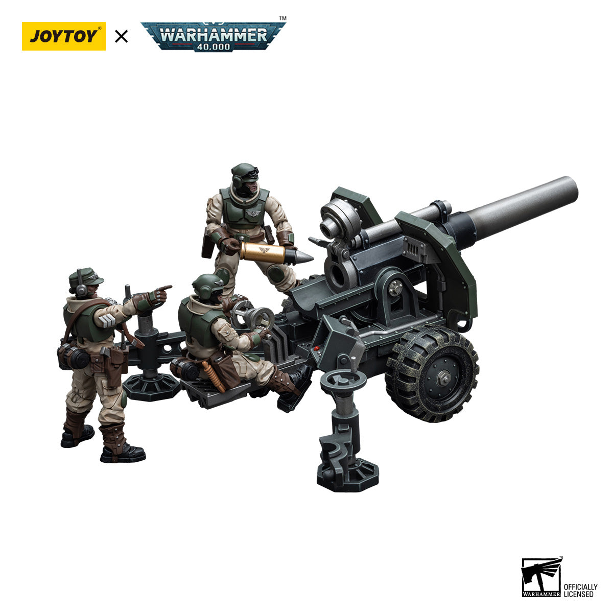 JOYTOY Warhammer 40K Astra Militarum Ordnance Team figure