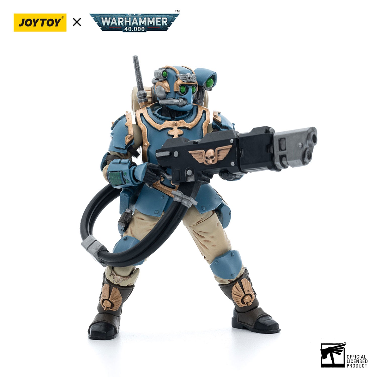 JOYTOY Warhammer 40K Astra Militarum Tempestus Scions Squad 55th Kappic Eagles Hot-shot Volley Gunner figure