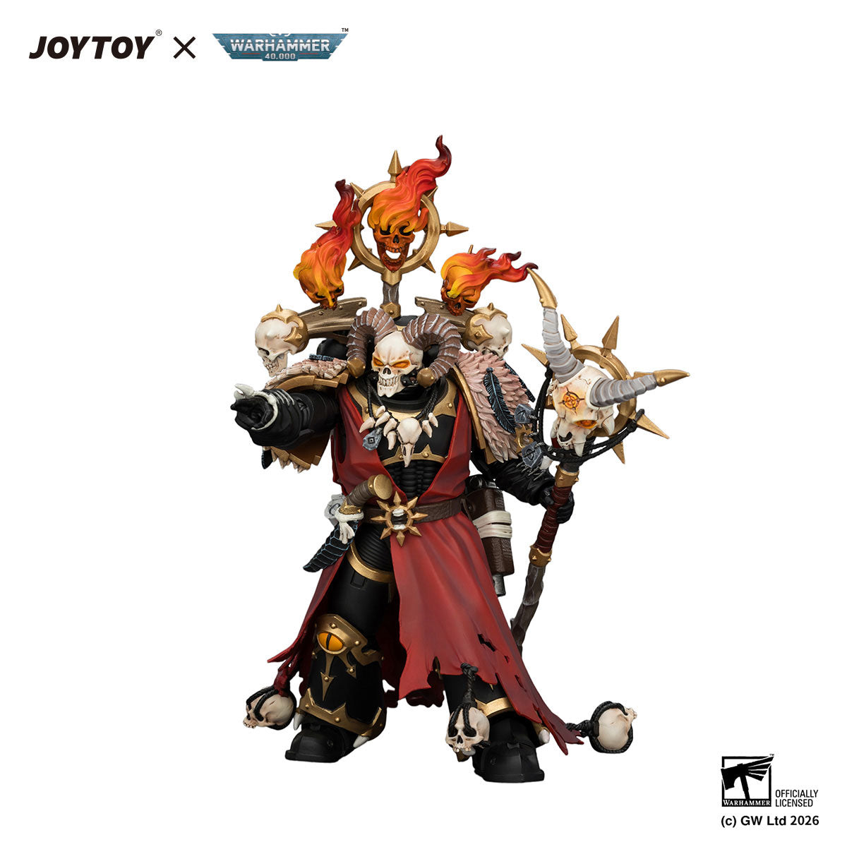 JOYTOY Warhammer 40K Black Legion Master of Possession figure