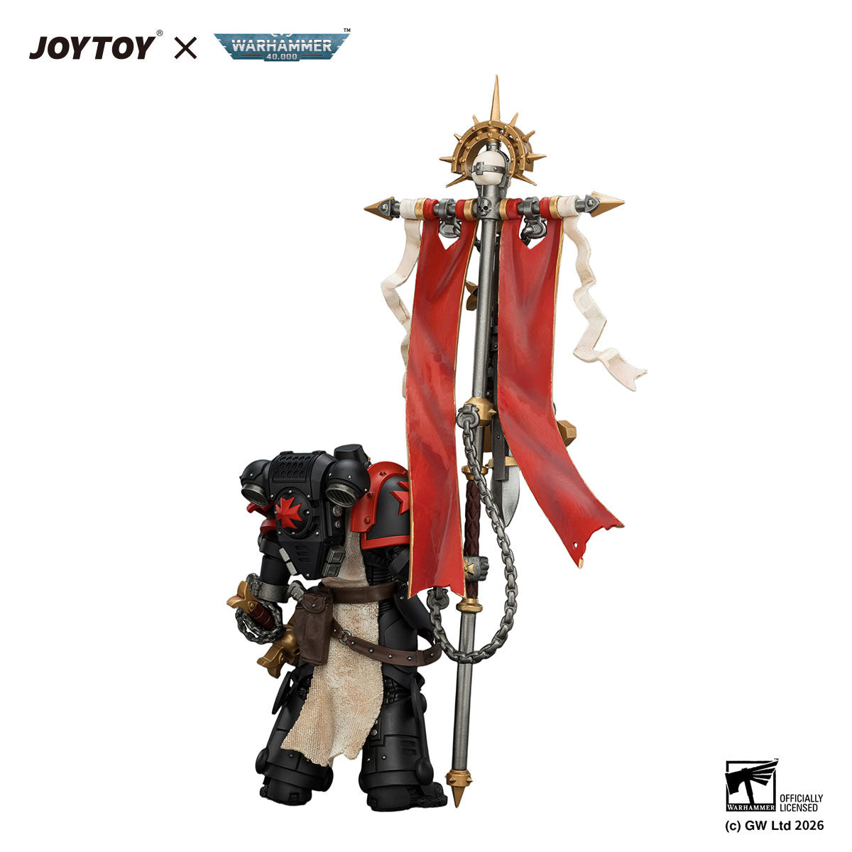 JOYTOY Warhammer 40K Black Templars Crusader Ancient figure