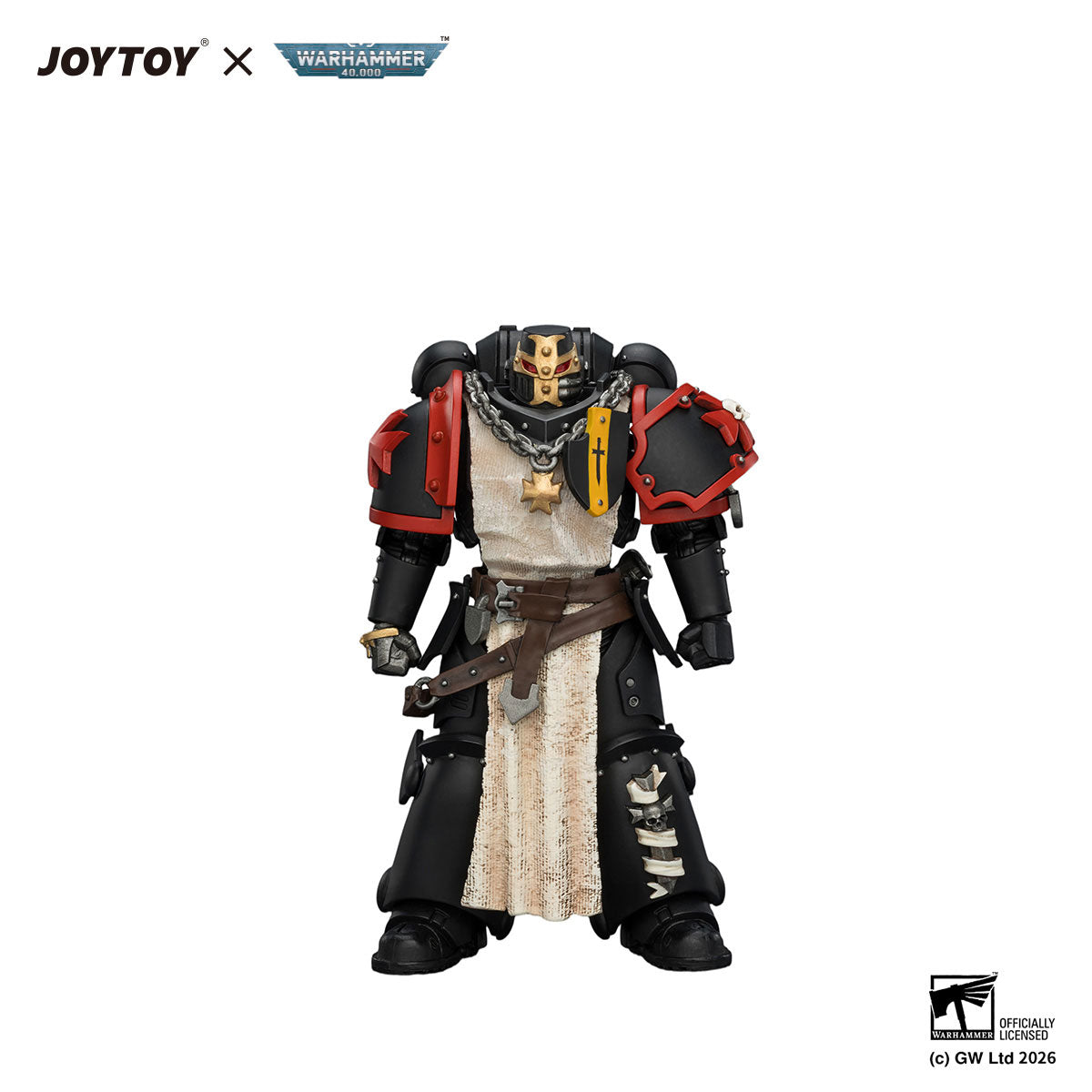 JOYTOY Warhammer 40K Black Templars Crusader Ancient figure