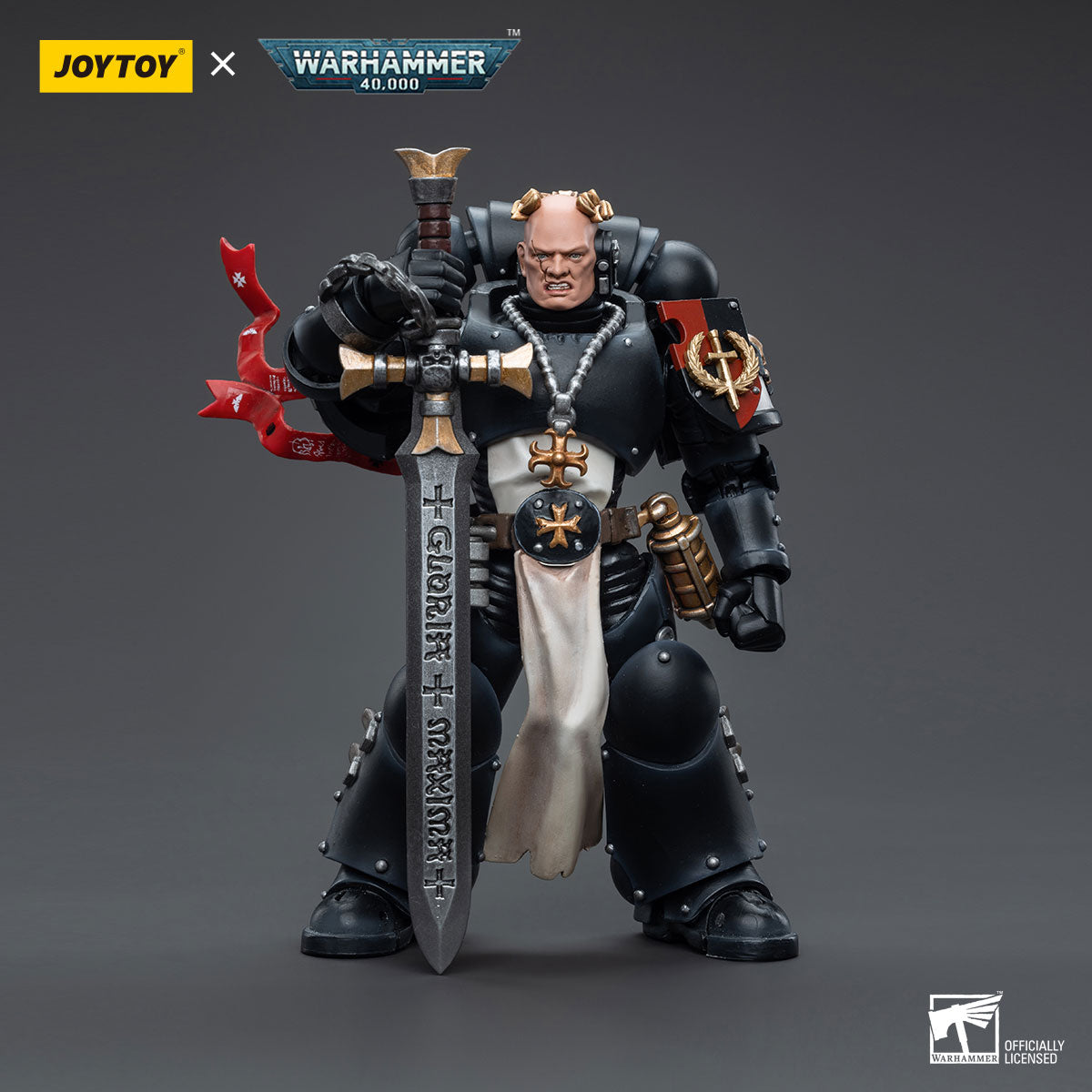 JOYTOY Warhammer 40K Black Templars Emperor's Champion Bayard's Revenge figure