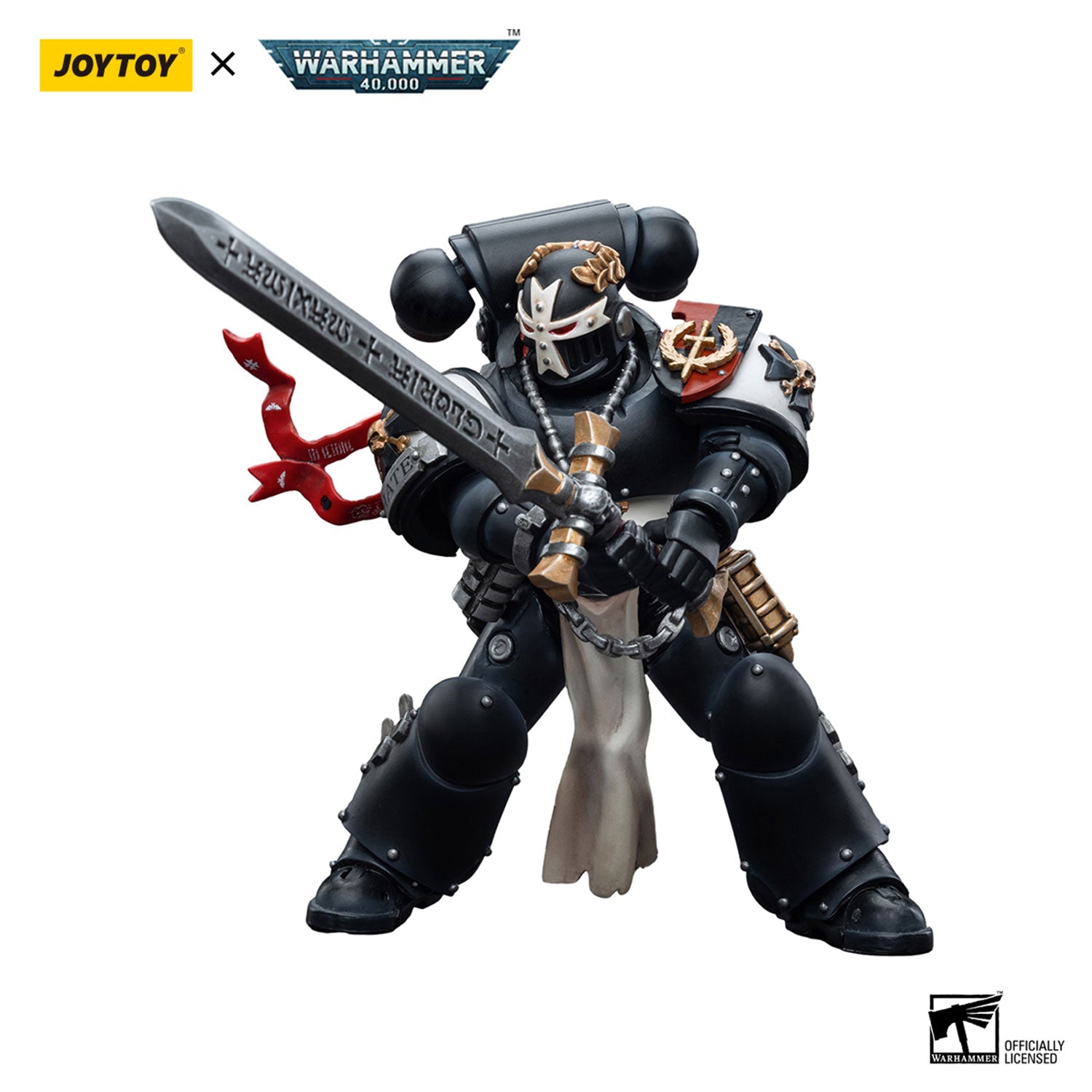 JOYTOY Warhammer 40K Black Templars Emperor's Champion Bayard's Revenge figure