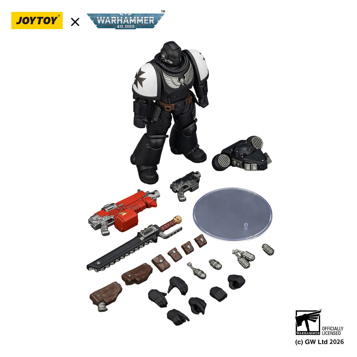 JOYTOY Warhammer 40K Black Templars Intercessor figure