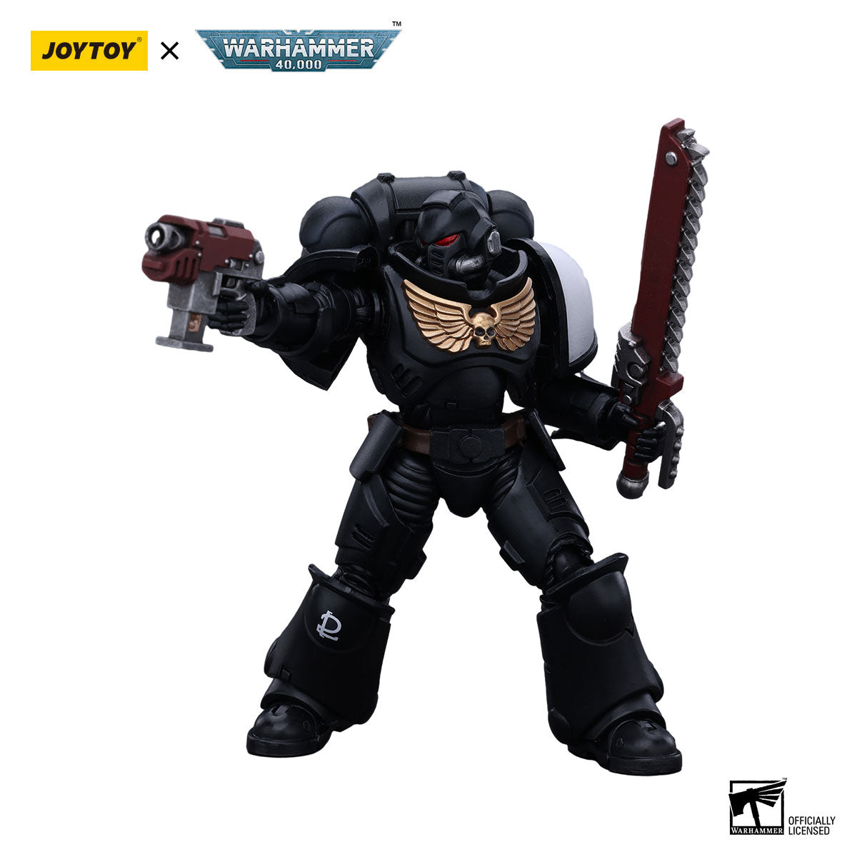 JOYTOY Warhammer 40K Black Templars Outriders Brother Valtus figure