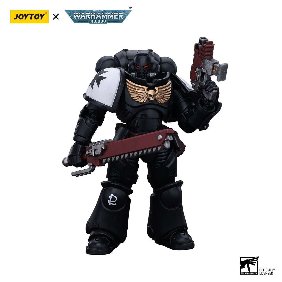 JOYTOY Warhammer 40K Black Templars Outriders Brother Valtus figure