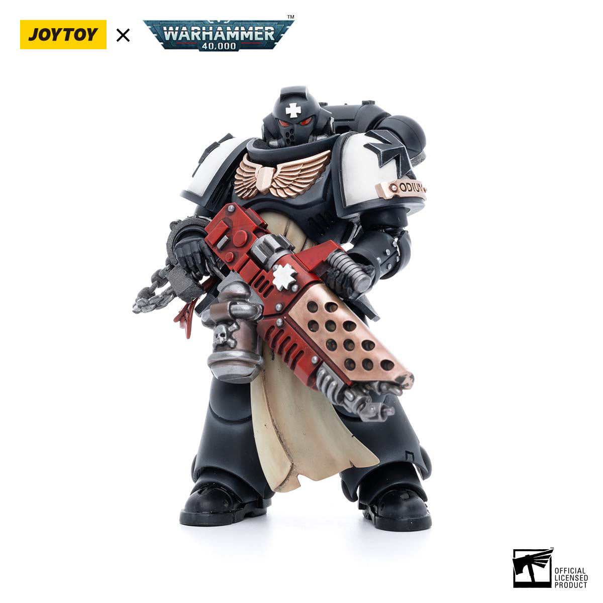 JOYTOY Warhammer 40K Black Templars Primaris Initiate Brother Raemont figure