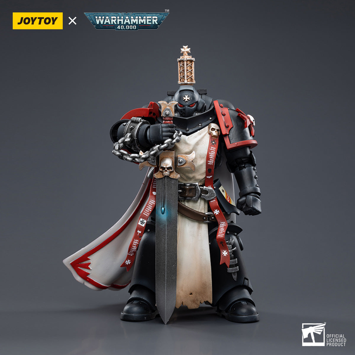 JOYTOY Warhammer 40K Black Templars Primaris Sword Brethren Eberwulf figure